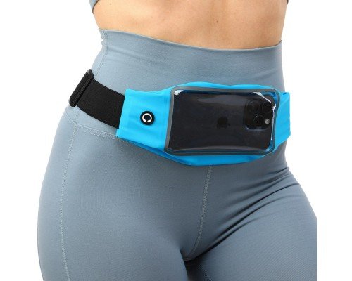 Сумка на пояс спортивная для бега с сенсорным экраном RUNNING WAISTPACK SP-Sport GA-506 (26х10см, полиэстер, эластан, цвета в ассортименте)