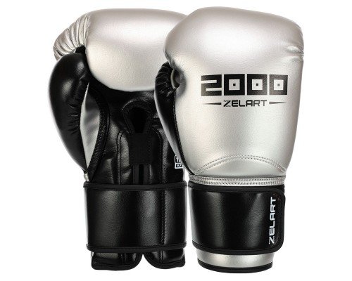 Перчатки боксерские на липучке композитная кожа ZELART BO-3897 (размер 10-16oz, цвета в ассортименте)