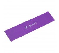 Резинка для упражнений лента сопротивления LOOP BANDS Zelart FI-6668-3 (латекс, размер 840x100x0,5мм, нагрузка Heavy, фиолетовый)