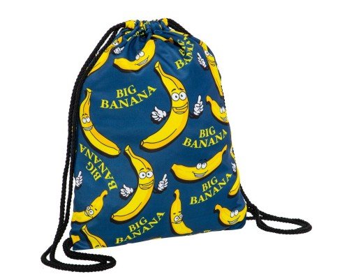 Рюкзак-мешок SP-Sport GA-5971 BIG BANANA (полиэстер, р-р 46х37см, синий-желтый)