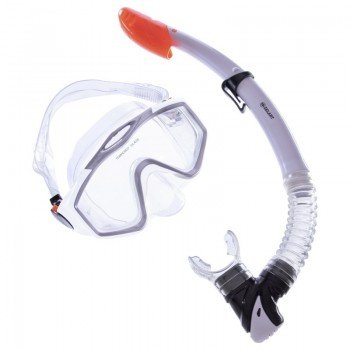 Набор для плавания маска с трубкой Zelart M153-SN124-PVC (термостекло, PVC, пластик, цвета в ассортименте)