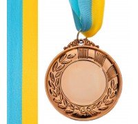 Заготовка медали спортивной пластиковая с лентой SP-Sport HIT ø6,5см C-4870 (15g, 1-золото, 2-серебро, 3-бронза)