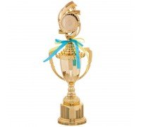 Кубок спортивный наградной SP-Sport Chic C-8972C (пластик, h-39см, b-19см, d-14см, золото)