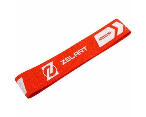Резинка тканевая для упражнений лента сопротивления LOOP BANDS Zelart FI-1969-M (полиэстер, латекс, 600х50мм, жесткость M, цвета в ассорт.)