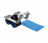 Тренажер роликовый для пресса с возвратным механизмом и упором на локти SP-Sport AB ROLLER FI-9375 (пластик, металл, размер см, черный-синий)