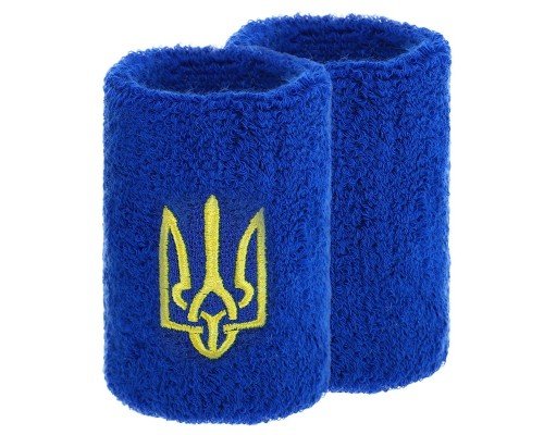 Напульсник спортивный махровый от пота на запястье 1штука Герб Украины BC-9280 (хлопок, полиэстер, безразмерный, цвета в ассортименте)