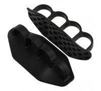 Накладки на ладони грипсы Gym Grips для силовых тренировок и турника нескользящие силиконовые 2шт SP-Sport TA-6742 (силикон, черный)