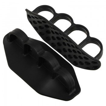 Накладки на ладони грипсы Gym Grips для силовых тренировок и турника нескользящие силиконовые 2шт SP-Sport TA-6742 (силикон, черный)