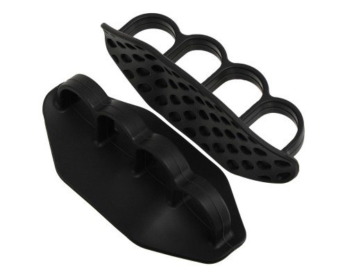 Накладки на ладони грипсы Gym Grips для силовых тренировок и турника нескользящие силиконовые 2шт SP-Sport TA-6742 (силикон, черный)