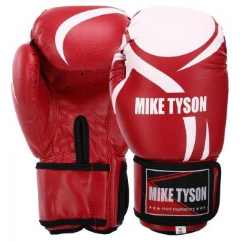 Перчатки боксерские на липучке PVC MIKE TYSON VL-4544 (размер 10-14oz, цвета в ассортименте)
