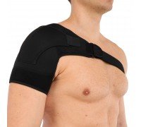 Бандаж для плеча компрессионный фиксатор плечевого сустава Shoulder Support 1штука Support ST-7493-R правый (неопрен, полиэстер, One size, черный)