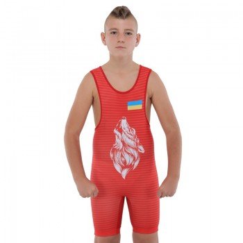Трико для борьбы детское UKRAINE SP-Sport JY-6606 (бифлекс, рост 128-162см, цвета в ассортименте)