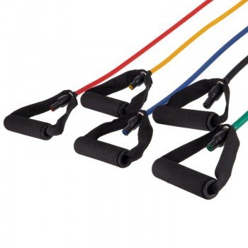 Эспандер Resistance Band многофункциональный 5 жгутов Zelart ET-500 (5 эсп, креп.на дверь, 10 рукоят, сумка)