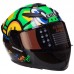 Мотошлем интеграл (full face) RXR M-3831 M-XL черный-салатовый