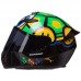 Мотошлем интеграл (full face) RXR M-3831 M-XL черный-салатовый