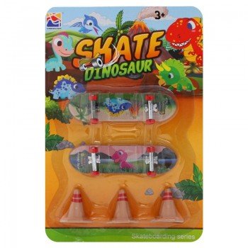 Фингерборд набор для пальцев 2 фингерборда 3 фишки DINOSAUR SH093450 (пластик)