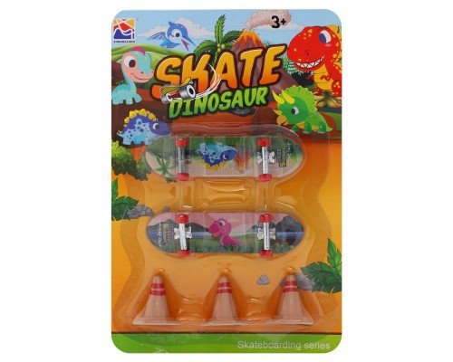 Фингерборд набор для пальцев 2 фингерборда 3 фишки DINOSAUR SH093450 (пластик)