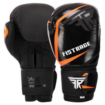 Перчатки боксерские на липучке кожаные FISTRAGE VL-4279 (размер 10-14oz, цвета в ассортименте)
