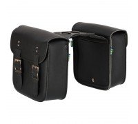 Кофры боковые для мотоцикла из экокожи Chopper 2шт SP-Sport HL613 (исскуственная кожа, р-р 28x27x12см, черный)