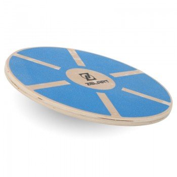 Диск балансировочный балансборд деревянный WOOD BALANCE BOARD Zelart FI-9666 (дерево, размер 39x7,5см, синий)
