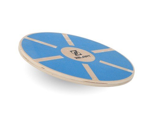 Диск балансировочный балансборд деревянный WOOD BALANCE BOARD Zelart FI-9666 (дерево, размер 39x7,5см, синий)