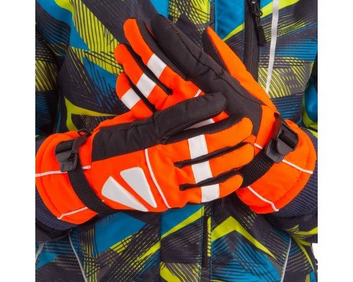 Перчатки лыжные детские зимние SP-Sport C-0533 (размер M-L, L-XL, уп.-12пар, цена за 1пару, цвета в ассортименте)