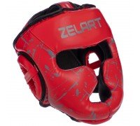 Шлем боксерский детский с полной защитой PU Zelart BO-0394 (цвета в ассортименте, р-р S)