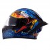 Мотошлем модуляр (flip-up) QKE M-8522 M-XL синий Синий