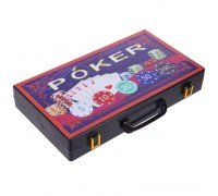 Набор для покера в пластиковом кейсе Poker game set Poker game set SP-Sport 300S-A 300 фишек 300 фишек (300 фишек, с номиналом, 2 кол.карт,5куб)