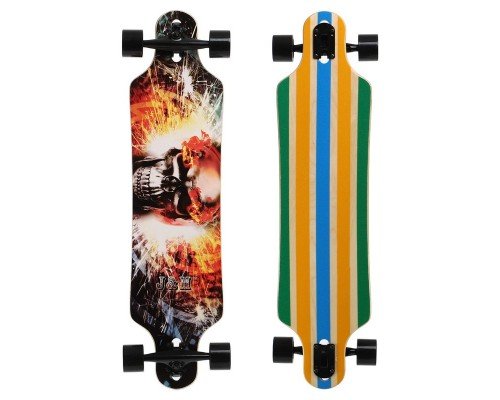Лонгборд Бордволкинг Boardwalking из канадского клена SP-Sport SK-914 (колесо-PU, размер деки 96x23см, АВЕС-11, цвета в ассортименте)