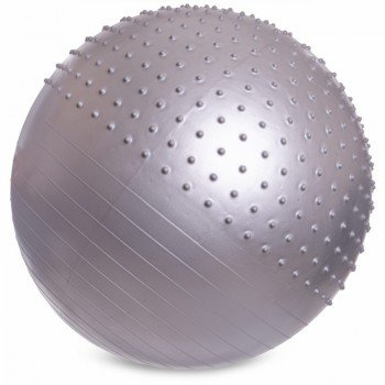 Фитбол мяч для фитнеса полумассажный 2в1 ø85см Zelart FI-4437-85 (PVC, 1400г, ABS, цвета в ассортименте)