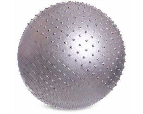 Фитбол мяч для фитнеса полумассажный 2в1 ø85см Zelart FI-4437-85 (PVC, 1400г, ABS, цвета в ассортименте)