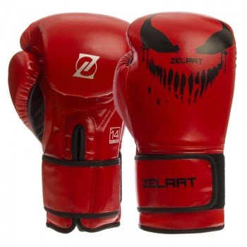 Перчатки боксерские на липучке PU Zelart BO-1370 (размер 10-14oz, цвета в ассортименте)