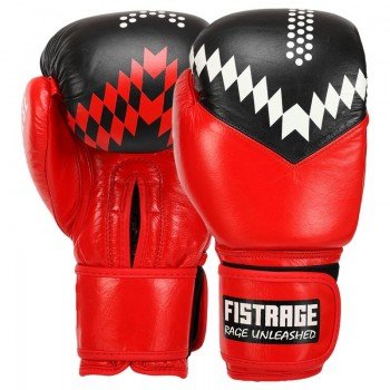 Перчатки боксерские на липучке кожаные FISTRAGE VL-7828 (размер 10-14oz, цвета в ассортименте)