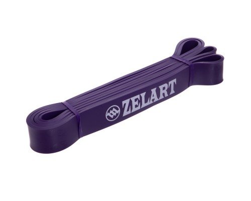 Резина петля для подтягиваний и тренировок лента силовая Zelart POWER BANDS FI-941-6 (латекс, размер 2080x32x4,5мм, жесткость XL, фиолетовый)