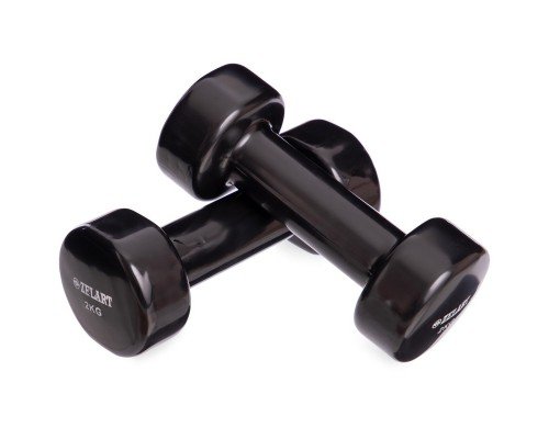 Гантели для фитнеса виниловые 2штуки Zelart Beauty TA-5225-2 (2x2кг) (2шт, цвета в ассортименте)