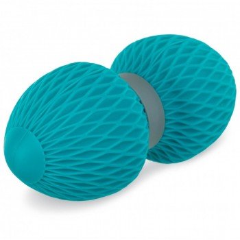 Мяч массажный двойной для МФР и самомассажа Duoball ø6,5см SP-Sport FI-0727 (TPR, размер 16x6,5см, цвета в ассортименте)