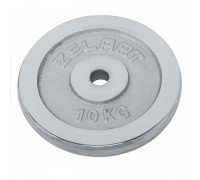 Блины диски хромированные внутренний ø31мм Zelart TA-7786-10 10кг (чугун хромированный)