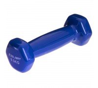 Гантель для фитнеса виниловая 1штука Zelart TA-2777-0_5 (1x0,5кг) (MD2016-0,5) (цена за 1шт, цвета в ассортименте)