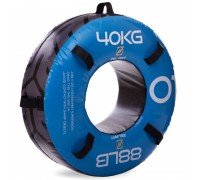 Шина тренировочная силовая мягкая для кроссфита Zelart FI-2610-40 40кг (MD6513-40) (PVC, EPE, вес-40кг, размер 88х40х28см, синий)