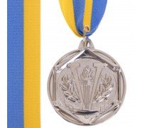 Медаль спортивная с лентой SP-Sport VICTORY ø5см C-3169 (металл, ø5см, 20g, 1-золото, 2-серебро, 3-бронза)