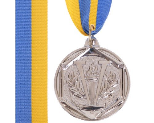 Медаль спортивная с лентой SP-Sport VICTORY ø5см C-3169 (металл, ø5см, 20g, 1-золото, 2-серебро, 3-бронза)