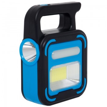 Фонарь-прожектор переносной X-BALOG JD-925 (пластик, LED, USB-вход, солнечная батарея, р-р 18,6х13,5см, цвета в ассортименте)
