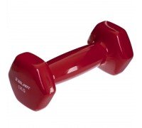 Гантель для фитнеса виниловая 1штука Zelart TA-2777-1 (1x1кг) (MD2016-1) (цена за 1шт, цвета в ассортименте)
