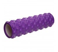 Роллер массажный цилиндр (ролик мфр) 45см Grid Bubble Roller EVA SP-Sport FI-6672-BUBBLE (d-14см, цвета в ассортименте)