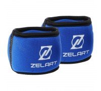 Утяжелители-браслеты для рук Zelart FI-6221-1 (2 x 0,5кг) (верх-лайкра, наполнитель-металлические шарики, цвета в ассортименте)