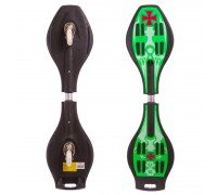 Роллерсерф двухколесный RipStik Рипстик Вейвборд SP-Sport SKULL SK-8833 (PP, колесо-PU светящ., размер 86x23x12см, 34", цвета в ассортименте)
