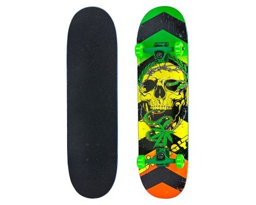 Скейтборд деревянный 31" SP-Sport SK-0316 (колесо-PU, размер деки 78х20см, ABEC 7, цвета в ассортименте)