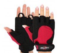 Перчатки для фитнеса и тренировок ZELART SB-161732 (PL, PVC,открытые пальцы, р-р XS-M, цвета в ассортименте)