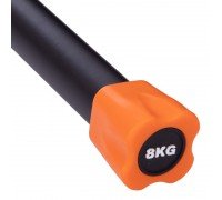 Бодибар Body Bar FI-1251-8 8кг (l-1,22м, d-40мм, металл, неопрен, PU)